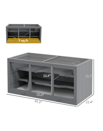 Wooden Hamster Cage ( Amazon Shipping)(Prohibited by WalMart)