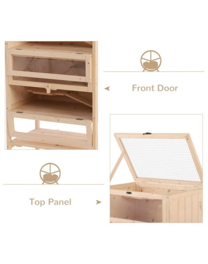 Wooden Hamster Cage Mice Habitat Rat Habitat ( Amazon Shipping)(Prohibited by WalMart)