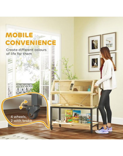 Wooden Hamster Cage ( Amazon Shipping)(Prohibited by WalMart)