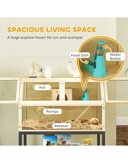 Wooden Hamster Cage ( Amazon Shipping)(Prohibited by WalMart)