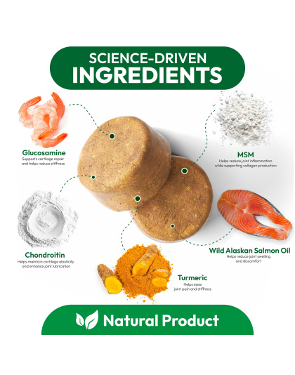 Glucosamine for Dogs Hip and Joint Supplement for Dogs 170 Mobility Chews Glucosamine Chondroitin MSM Turmeric Joint Pain Relief Advanced Support for Dog Health Made in USA