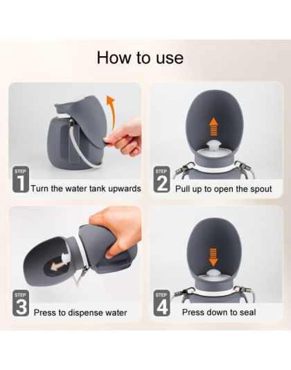 Collapsible Pet Water Bottle for Outdoor Dog Walking