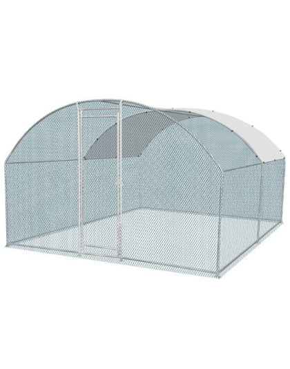 13 x 10 ft Large Metal Chicken Coop, Walk-in Poultry Cage Chicken Hen Run House with Waterproof Cover, Rabbits Cats Dogs Farm Pen for Outdoor Backyard Farm Garden