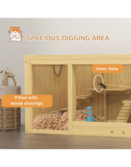 Wooden Hamster Cage ( Amazon Shipping)(Prohibited by WalMart)