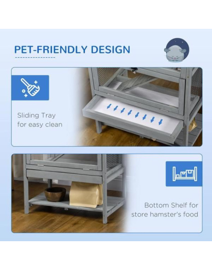 Wooden Hamster Cage Mice Habitat Rat Habitat ( Amazon Shipping)(Prohibited by WalMart)