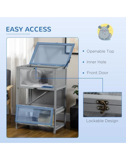 Wooden Hamster Cage Mice Habitat Rat Habitat ( Amazon Shipping)(Prohibited by WalMart)