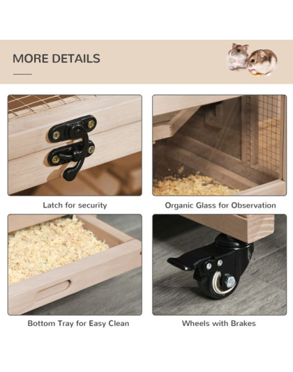 Wooden Hamster Cage ( Amazon Shipping)(Prohibited by WalMart)