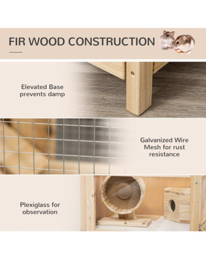 Wooden Hamster Cage ( Amazon Shipping)(Prohibited by WalMart)