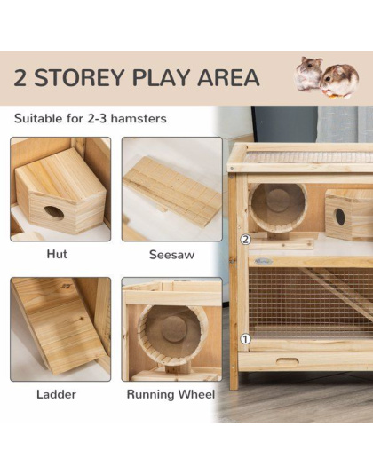 Wooden Hamster Cage ( Amazon Shipping)(Prohibited by WalMart)