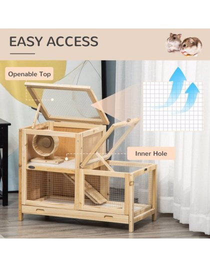 Wooden Hamster Cage ( Amazon Shipping)(Prohibited by WalMart)