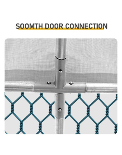 6.5 x 10 ft Large Metal Chicken Coop, Walk-in Poultry Cage Chicken Hen Run House with Waterproof Cover, Rabbits Cats Dogs Farm Pen for Outdoor Backyard Farm Garden