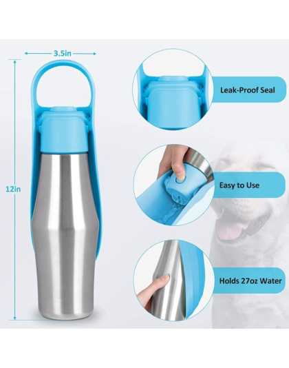 Portable Folding Pet Water Bottle for Outdoor Trip