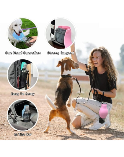 Pet Outdoor Folding Water Bottle for Outdoor Pet Drinkinf