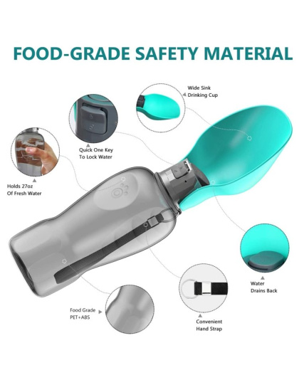 Pet Outdoor Folding Water Bottle for Outdoor Pet Drinkinf