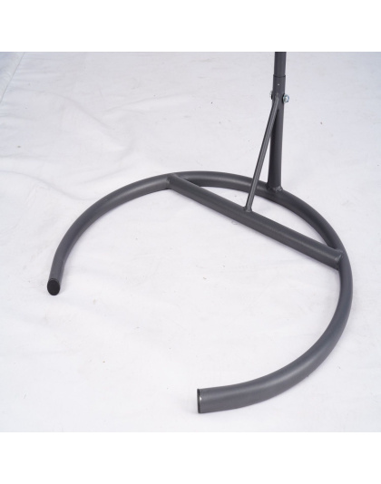 Cat Swing Bed with Stand & Cushion, Cat Egg Chair with Rattan Wicker Appearance, Indoor Hanging Swinging Cat Bed for Cats, Small Dogs, and Small Animals, Gray