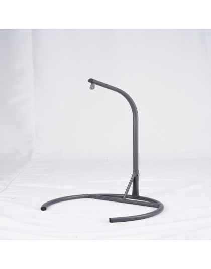 Cat Swing Bed with Stand & Cushion, Cat Egg Chair with Rattan Wicker Appearance, Indoor Hanging Swinging Cat Bed for Cats, Small Dogs, and Small Animals, Gray